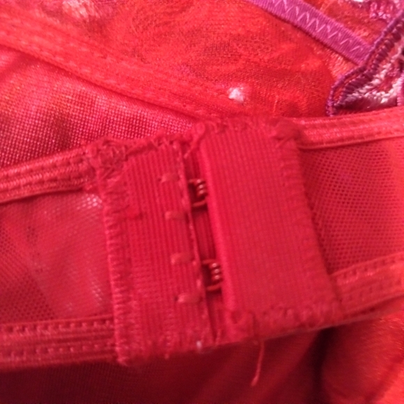 Rene Rofe Red Lace Bra - Picture 5 of 5